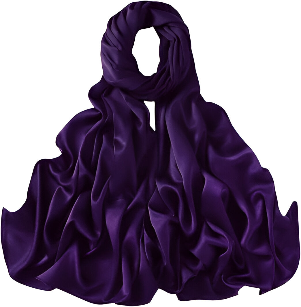 Plain Satin Silk - Dark Purple